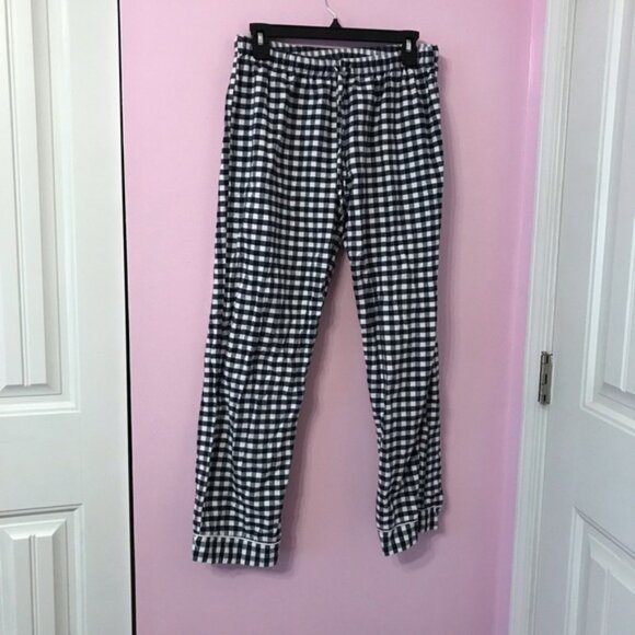 Petite Plume Women’s Cotton Gingham plaid Flannel Pajama Set size large - Picture 4 of 10